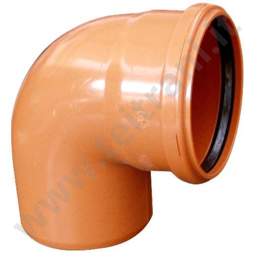 05PVC400 - CURVA A 90° IN PVC PER FOGNA  D. 400